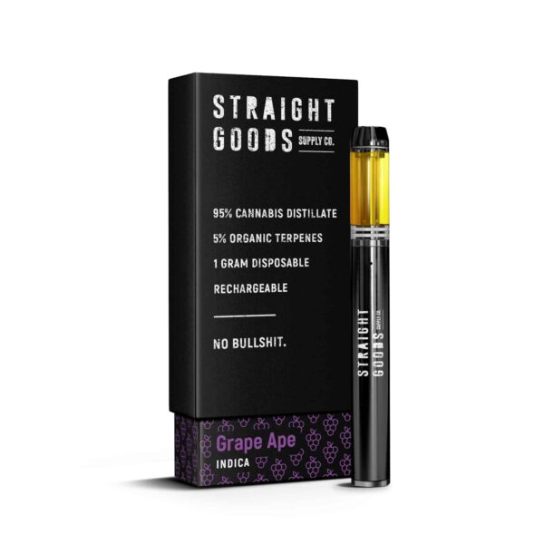 Straight Goods Disposable Pen - Grape Ape (1G)