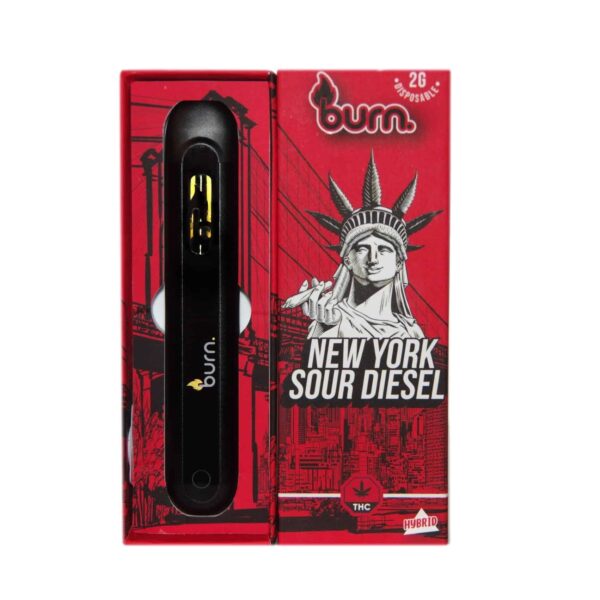 Burn - New York Sour Diesel Mega Sized 2mL Disposable Vapes