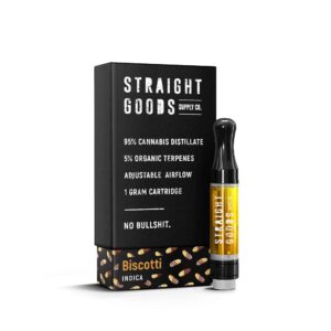 Straight Goods THC Cartridge – Biscotti (1G) buy weed online buy bulkcheapweed