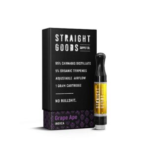 Straight Goods THC Cartridge – Grape Ape (1G) buy weed online buy bulkcheapweed