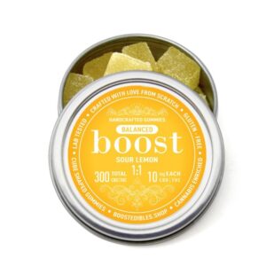 Boost Edibles Gummy 1:1 Sour Lemon (300mg) buy weed online buy bulkcheapweed