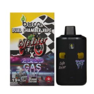 Burn 6 Gram Dual Chamber Disposable Vape –  Cafe Racer + Galactic Gas  (3+3 Gram) buy weed online buy bulkcheapweed