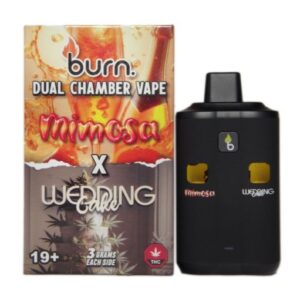Burn 6 Gram Dual Chamber Disposable Vape –  Mimosa + Wedding Cake  (3+3 Gram) buy weed online buy bulkcheapweed
