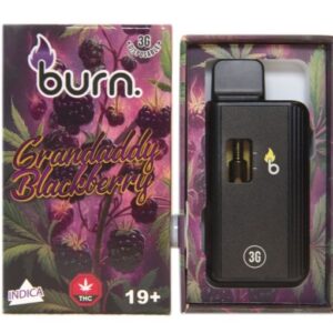 Burn – Granddaddy Blackberry 3 Grams Disposable Vape buy weed online buy bulkcheapweed
