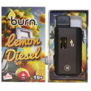 Burn – Lemon Diesel 3 Grams Disposable Vape buy weed online buy bulkcheapweed