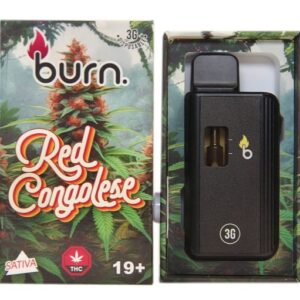 Burn – Red Congolese 3 Grams Disposable Vape buy weed online buy bulkcheapweed