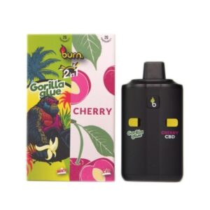Burn Dual Chamber Vape – Gorilla Glue (Distillate) X Cherry (CBD) (2 Grams + 2 Grams) buy weed online buy bulkcheapweed