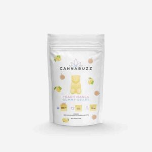 Cannabuzz Peach Mango Gummy Bears (300mg THC) buy weed online buy bulkcheapweed