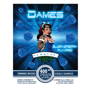 Dames Gummy Co. Blue Raspberry (400mg THC) buy weed online buy bulkcheapweed