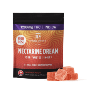 Nectarine Dream High Dose Twisted Singles (1200 Mg THC, Indica) buy weed online buy bulkcheapweed