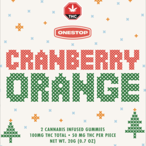 OneStop – Cranberry Orange THC Gummies 100mg buy weed online buy bulkcheapweed