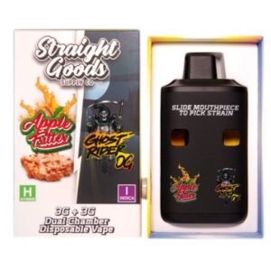 Straight Goods Dual Chamber Vape – Apple Fritter + Ghost Rider OG (3 Grams + 3 Grams) buy weed online buy bulkcheapweed