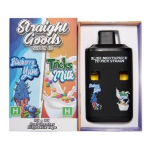 Straight Goods Dual Chamber Vape – Blueberry Yum + Tricks Milk (3 Grams + 3 Grams) buy weed online buy bulkcheapweed