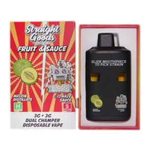 Straight Goods Dual Chamber Vape – Melon Distillate + G-13 Haze Sauce (3 Grams + 3 Grams) buy weed online buy bulkcheapweed