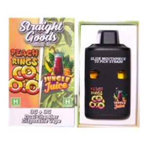 Straight Goods Dual Chamber Vape – Peach Rings + Jungle Juice (3 Grams + 3 Grams) buy weed online buy bulkcheapweed