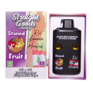 Straight Goods Dual Chamber Vape – Stoned Fruit + Red Lebanese Hashish (3 Grams + 3 Grams) buy weed online buy bulkcheapweed