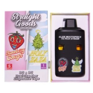 Straight Goods Dual Chamber Vape – Strawberry Cough + Holy Zaza (3 Grams + 3 Grams) buy weed online buy bulkcheapweed