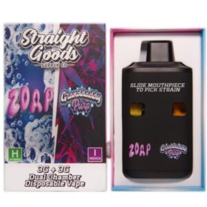 Straight Goods Dual Chamber Vape – Zoap + Grand Daddy Purple (3 Grams + 3 Grams) buy weed online buy bulkcheapweed