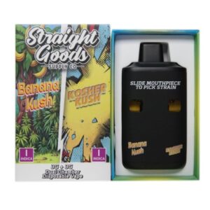 Straight Goods LCD Screen Dual Chamber Vape – Banana Kush + Kosher Kush (3 Grams + 3 Grams) buy weed online buy bulkcheapweed