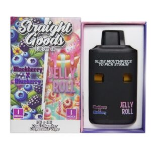 Straight Goods LCD Screen Dual Chamber Vape – Blackberry X Blueberry + Jelly Roll (3 Grams + 3 Grams) buy weed online buy bulkcheapweed