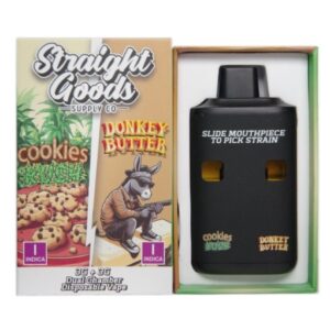 Straight Goods LCD Screen Dual Chamber Vape – Cookies Kush + Donkey Butter (3 Grams + 3 Grams) buy weed online buy bulkcheapweed