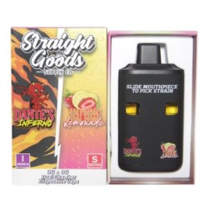 Straight Goods LCD Screen Dual Chamber Vape – Dante’s Inferno + Strawberry Lemonade  (3 Grams + 3 Grams) buy weed online buy bulkcheapweed