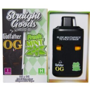 Straight Goods LCD Screen Dual Chamber Vape – Godfather OG + Fresh Mint (3 Grams + 3 Grams) buy weed online buy bulkcheapweed