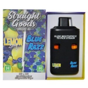 Straight Goods LCD Screen Dual Chamber Vape – Lemon Berry + Blue Razz (3 Grams + 3 Grams) buy weed online buy bulkcheapweed