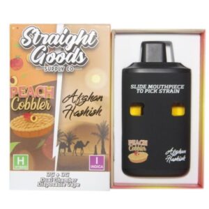 Straight Goods LCD Screen Dual Chamber Vape – Peach Cobbler + Afghan Hashish (3 Grams + 3 Grams) buy weed online buy bulkcheapweed