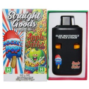 Straight Goods LCD Screen Dual Chamber Vape – Rocket Pops + Apple Jacks (3 Grams + 3 Grams) buy weed online buy bulkcheapweed