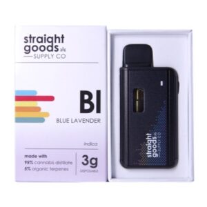 Straight Goods Supply Co. Disposable Pen – Blue Lavender (3G) buy weed online buy bulkcheapweed