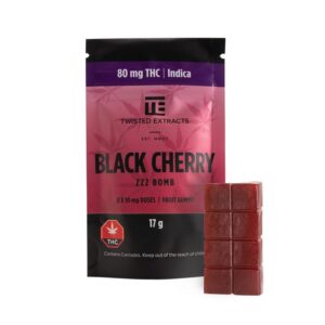 Twisted Extracts Black Cherry Zzz Bomb (80mg THC) buy weed online buy bulkcheapweed