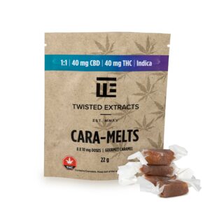 Twisted Extracts Cara-Melts 1:1 Indica/ CBD (40mg THC + 40mg CBD) buy weed online buy bulkcheapweed