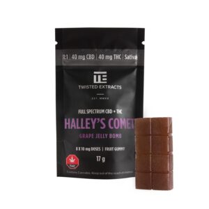 Twisted Extracts Grape Halley’s Comet Jelly Bomb (40mg THC + 40mg CBD) buy weed online buy bulkcheapweed