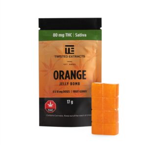 Twisted Extracts Orange Jelly Bomb (80mg THC) buy weed online buy bulkcheapweed