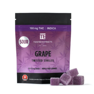 Twisted Extracts Sour Grape Twisted Singles Indica (160mg THC) buy weed online buy bulkcheapweed