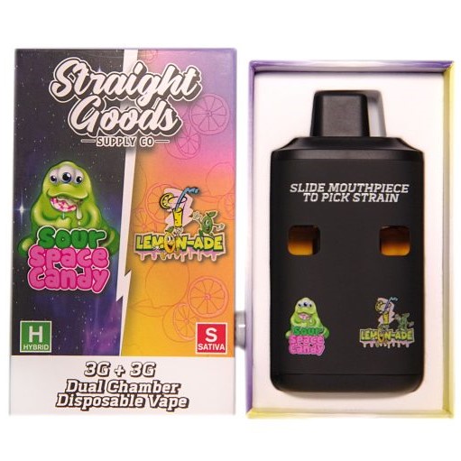 Straight Goods Dual Chamber Vape – Sour Space Candy + Lemonade (3 Grams + 3 Grams) Straight Goods Dual Chamber Vape – Sour Space Candy + Lemonade (3 Grams + 3 Grams) buy weed online buy bulkcheapweed