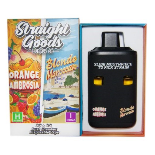 Straight Goods LCD Screen Dual Chamber Vape – Orange Ambrosia + Blonde Moroccan (3 Grams + 3 Grams) Straight Goods LCD Screen Dual Chamber Vape – Orange Ambrosia + Blonde Moroccan (3 Grams + 3 Grams) buy weed online buy bulkcheapweed