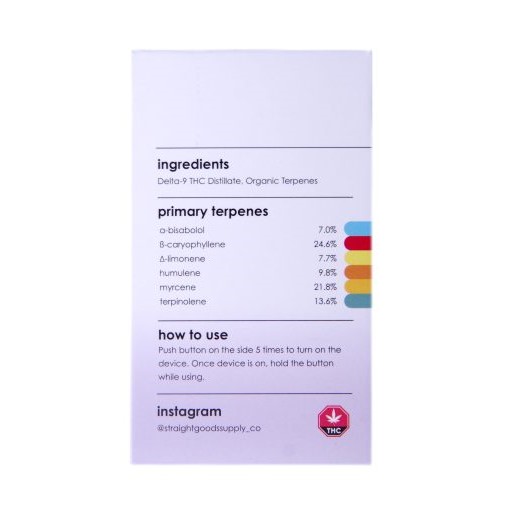 Straight Goods Supply Co. Disposable Pen – Blue Lavender (3G) Straight Goods Supply Co. Disposable Pen – Blue Lavender (3G) buy weed online buy bulkcheapweed