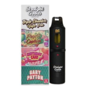 Straight Goods Triple Chamber Vape – Peyote Cookies + Birthday Cake + Gary Payton (3 Grams + 3 Grams + 3 Gram) buy weed online buy bulkcheapweed