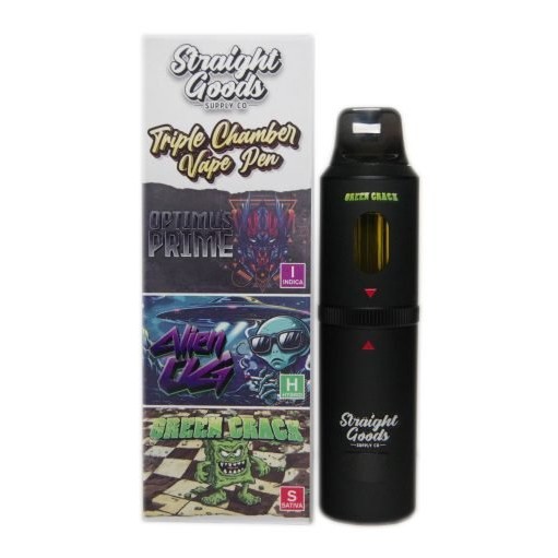 Straight Goods Triple Chamber Vape – Optimus Prime + Alien OG + Green Crack (3 Grams + 3 Grams + 3 Gram) Straight Goods Triple Chamber Vape – Optimus Prime + Alien OG + Green Crack (3 Grams + 3 Grams + 3 Gram) buy weed online buy bulkcheapweed