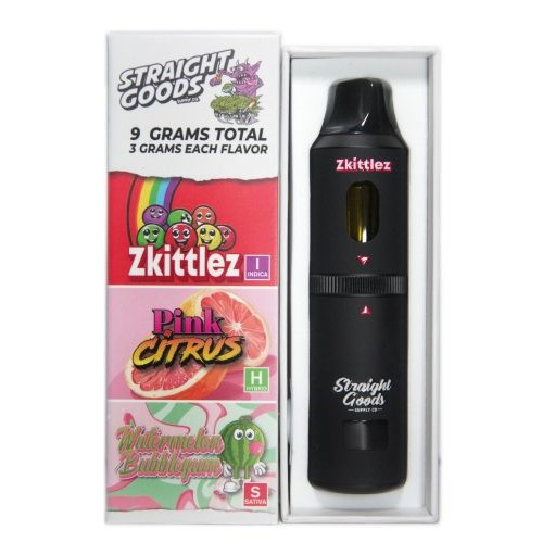 Straight Goods Triple Chamber Vape – Zkittlez + Pink Citrus + Watermelon Bubblegum (3 Grams + 3 Grams + 3 Gram) Straight Goods Triple Chamber Vape – Zkittlez + Pink Citrus + Watermelon Bubblegum (3 Grams + 3 Grams + 3 Gram) buy weed online buy bulkcheapweed